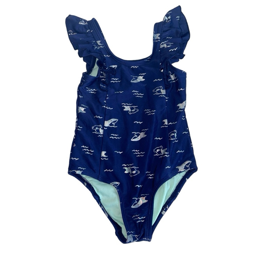 3T Cat & Jack blue sharks swimsuit